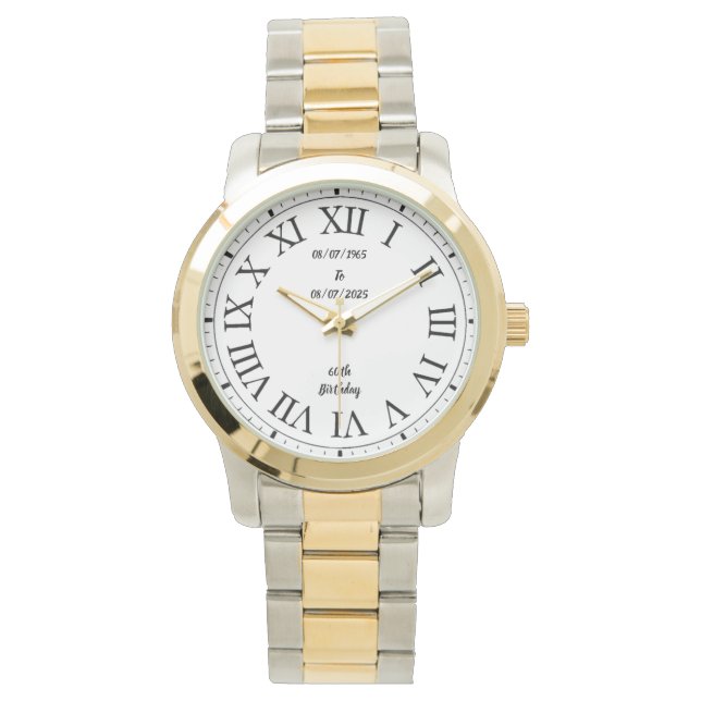 Montre Joyeux 60e anniversaire (devant)