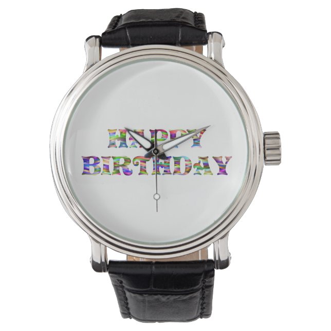 Montre Joyeux anniversaire (devant)