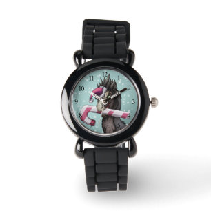 Montre Joyeux dinosaure de Noël