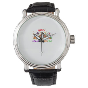 Montre Joyeux Hallothanksmas Penguin Halloween Thanksgivi