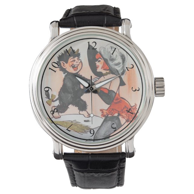 Montre Joyeux Krampus avec Temptress Vintage Noël (devant)