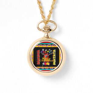 Montre Joyeux Noël coloré moment heureux personnalisé