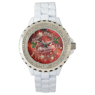 Montre Joyeux Noël, étincelant et brillant,