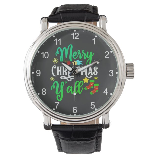 Montre Joyeux Noël Y'all-85918 (devant)