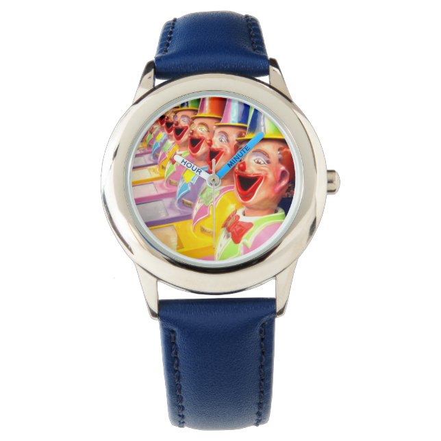 Montre Joyeux Visages de Clown, (devant)