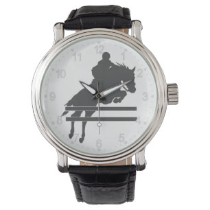 Montre Jumping horse silhouette - choose background color