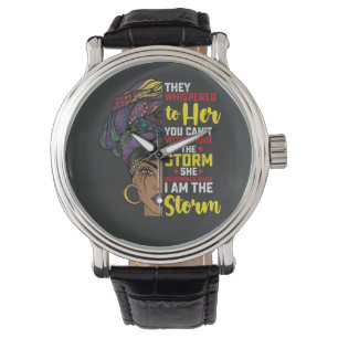 Montre Juneteenth Je Suis La Tempête Mélanine Fille Noire