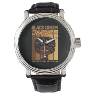 Montre Juneteenth Mélanine Fille Noire La Plus Puissante