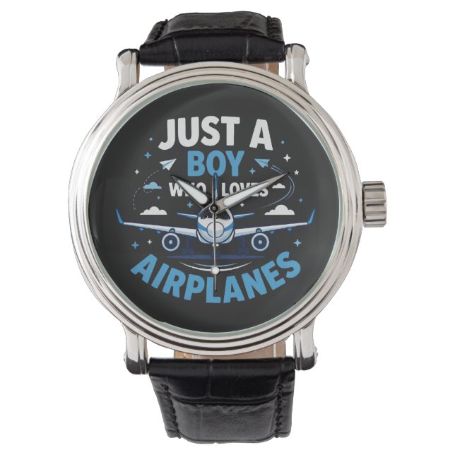Montre Juste un garçon qui aime les avions  (devant)
