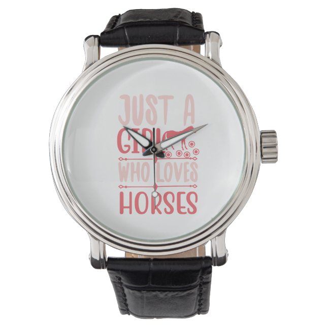 Montre Juste une fille qui aime les chevaux (devant)