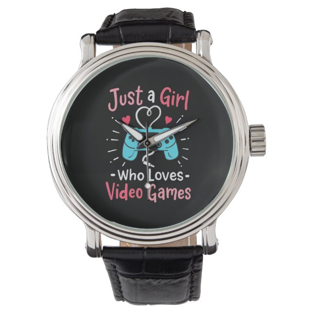 Montre Juste une fille qui aime les jeux vidéo (devant)