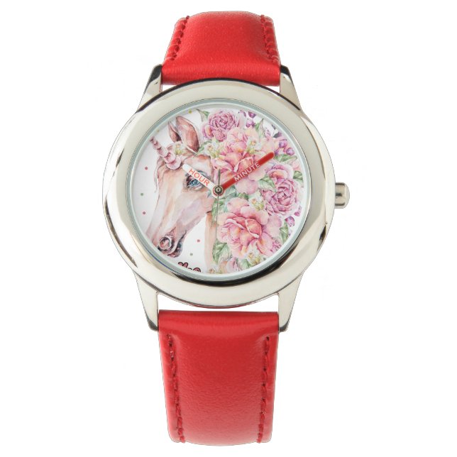 Montre Juste une fille qui aime les licornes (devant)