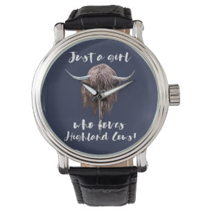 Montre Juste une fille qui aime les vaches des montagnes
