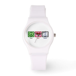Montre Justice de l'amour pour la paix