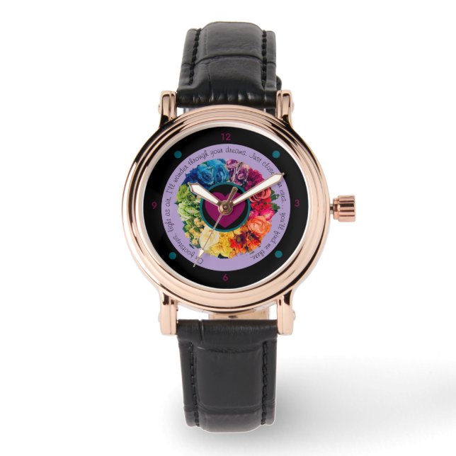 Montre J'y serai Floral Watch (Recto)