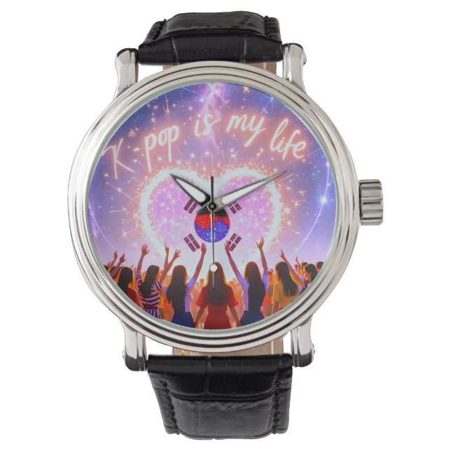 Montre K-pop est ma vie gravée à travers la Galaxie (devant)