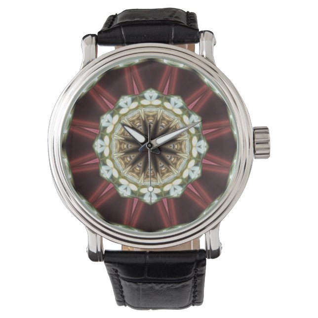 Montre Kaleidoscope Art 11 Options de veille et de numéri (devant)