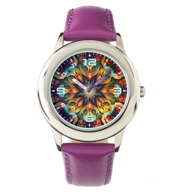 Montre Kaleidoscope Mandala Flower Design-23091 (devant)