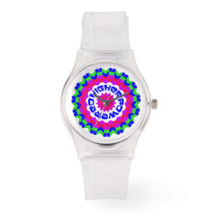 Montre Kaleidoscope rose plus puissant spirituel