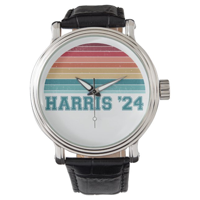 Montre Kamala Harris 2024 Retro Sunset Vintage (devant)