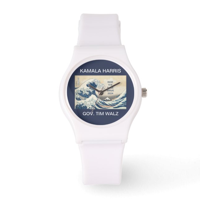MONTRE KAMALA HARRIS MARCHE LA VAGUE BLEUE 2024 (Recto)