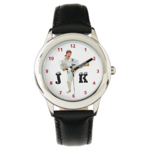 Montre Karate Kicking ceinture noire Personnaliser Monogr