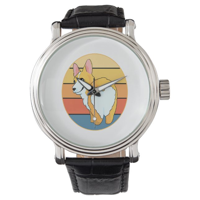 Montre Kawaii Corgi (devant)