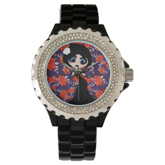 Montre Kawaii Gothic Lolita Art déco fille (devant)