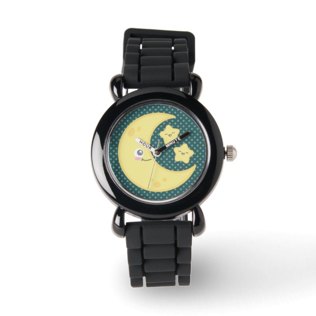 Montre Kawaii Moon et Stars Watch (Recto)