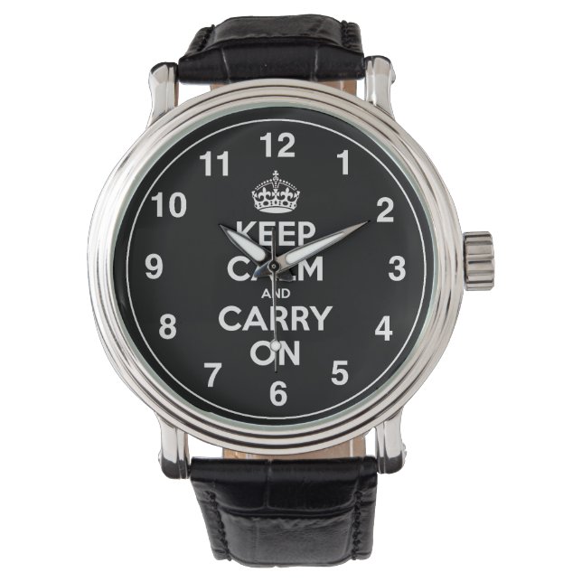 Montre Keep Calm and Carry (devant)