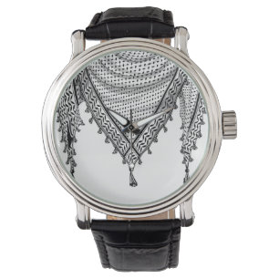 Montre Keffiyeh Écharpe palestinienne tissu traditionnel