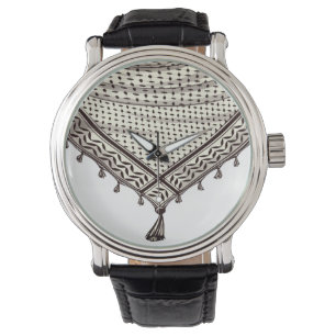 Montre Keffiyeh Écharpe palestinienne tissu traditionnel