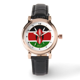 Montre Kenyan Flag & Kenya tendance mode / design watch