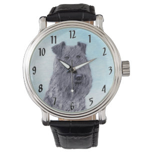 Montre Kerry Blue Terrier peinture mignonne Chien d'origi
