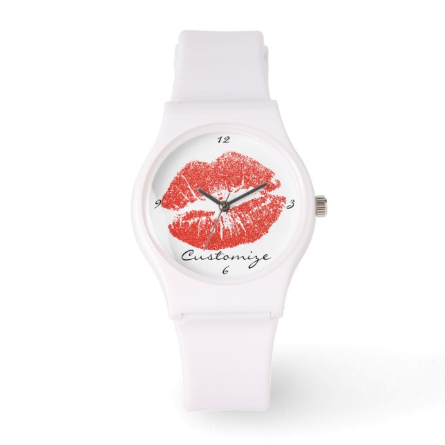 Montre Kissing Red lips (Recto)