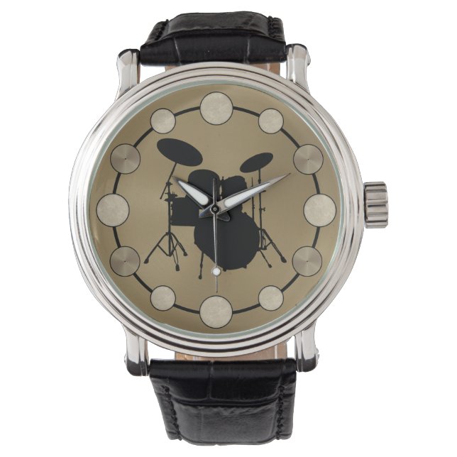 Montre Kit de tambour à tambour à rock et à rouleaux (devant)