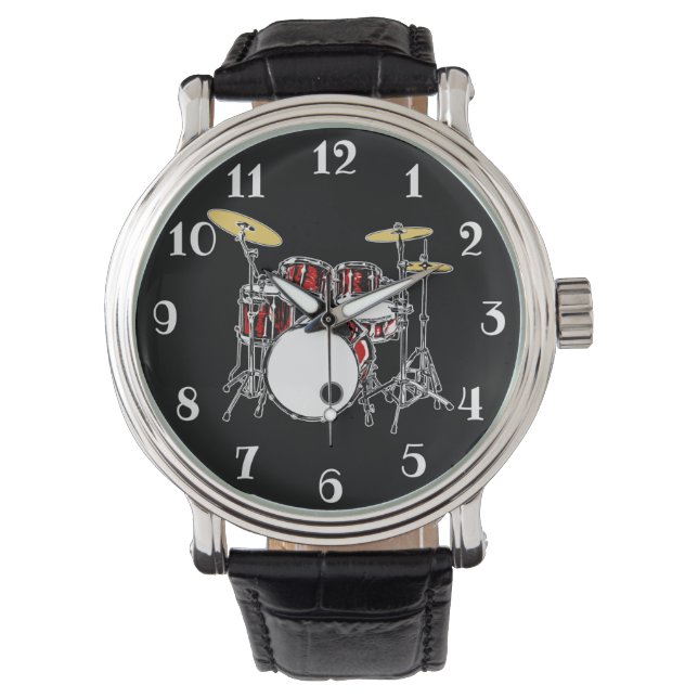 Montre Kit de tambour de rock et de roulis Drummer Musici (devant)