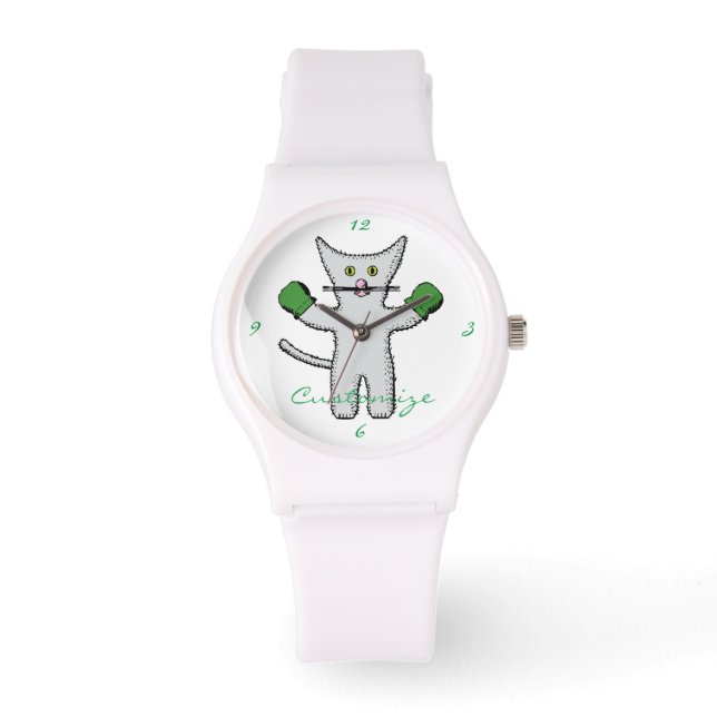 Montre Kitten en boîte avec Mittens Thunder_Cove (Recto)