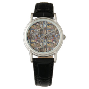 Montre Kitten Photo Collage, Ladies Wristwatch