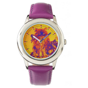 Montre KITTY CAT / CUISINE AVEC ROSE violet bleu orange