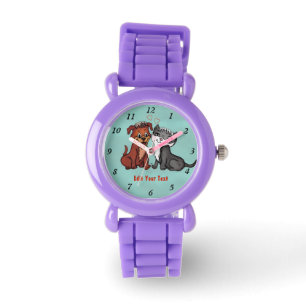 Montre Kitty et Puppy, Modifier votre texte