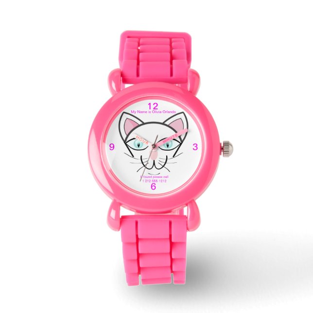 Montre Kitty Face Enfants perdus et trouvés maintenant En (Recto)