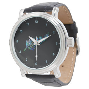 MONTRE KIWI NEW ZEALAND FERN PAUA WATCH