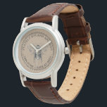 Montre KRAFT APIARY WATCH 100% PURE FAIT PAR BEE Beekeepe<br><div class="desc">Logo Kraft simulé avec abeille vintage. Idéal pour la promotion de votre nom et de vos produits de miel !</div>