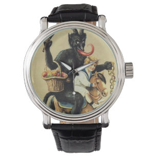 Montre Krampus Cheval Rocse Démon Noël Noël Noël Noël Noë