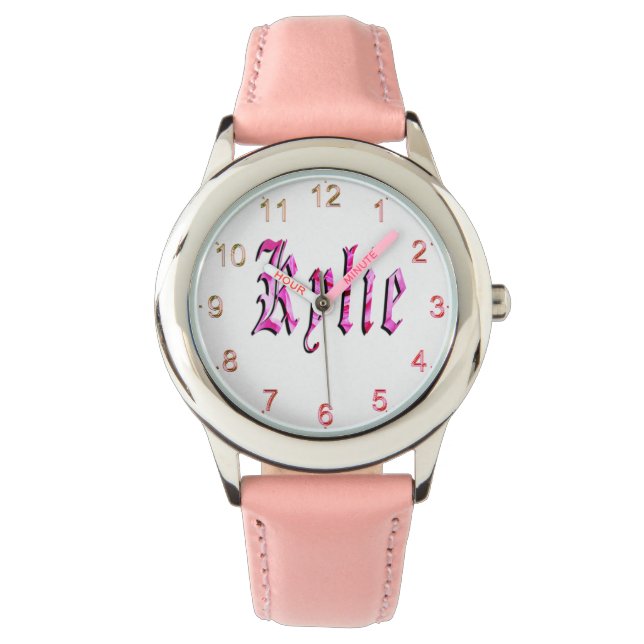 Montre "Kylie" Floral Rose Kylie Nom, (devant)