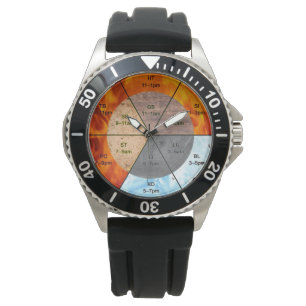 Montre La balance : Ba Gua, huit trigrammes yin yang TCM