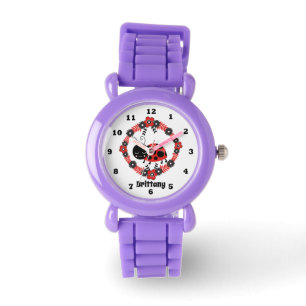 Montre La coccinelle mignonne ajoutent le nom