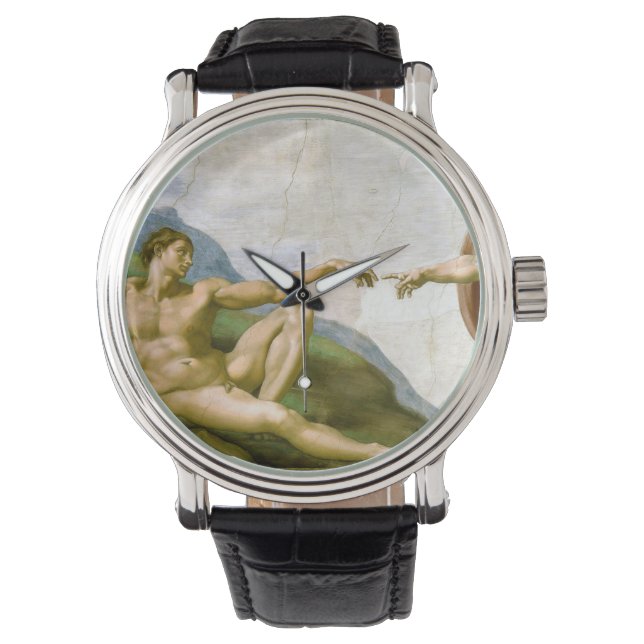 Montre La création d'Adam par Michel-Ange (devant)