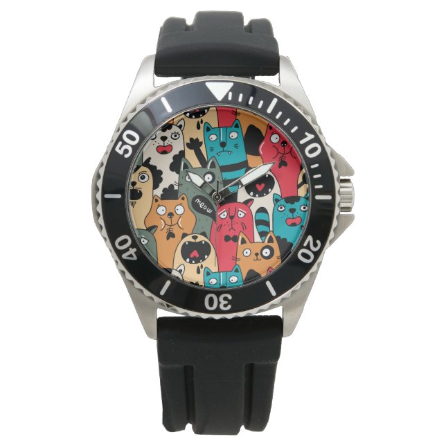 Montre La Crowd of cats (devant)